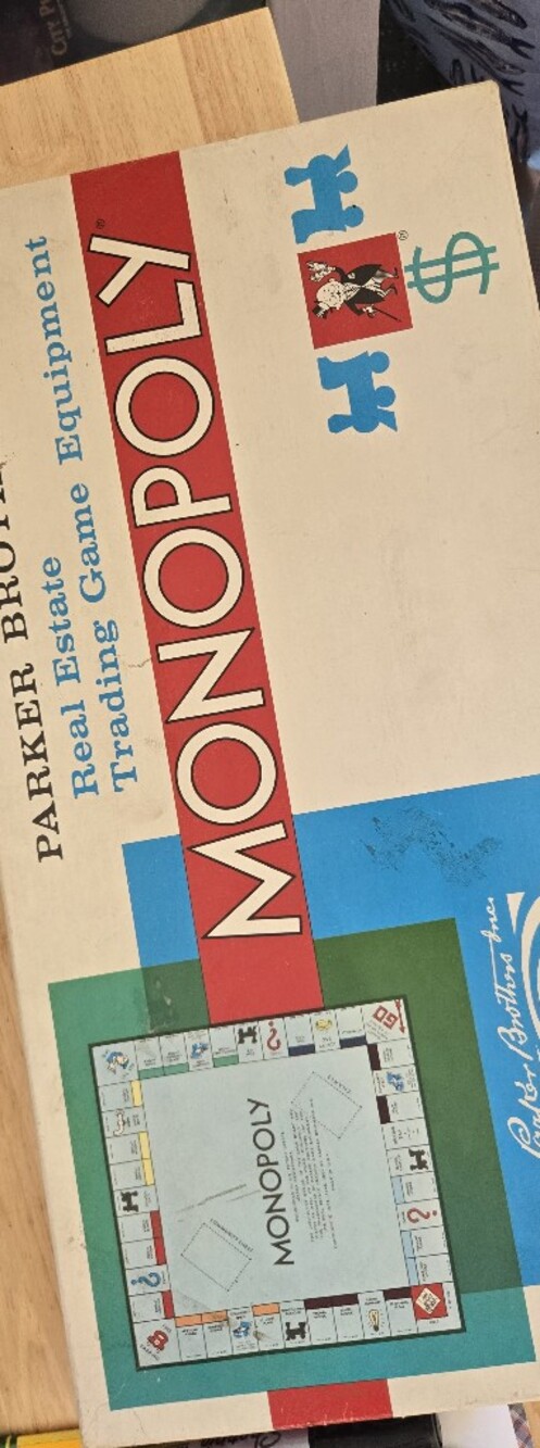 1961 Monopoly Game Missing Shoreline And Mediterrain Game Retro Vintage